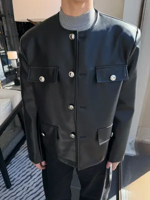 Motorcycle Style PU Leather Jacket