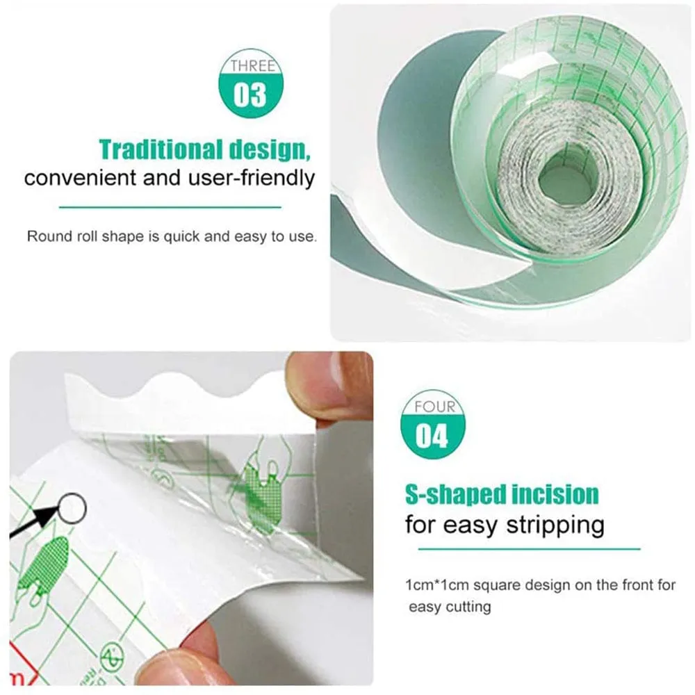 MRIMIN FTM Self PU Medical Adhesive Sheet Transparent Stretch Waterproof Adhesive Bandage Tape