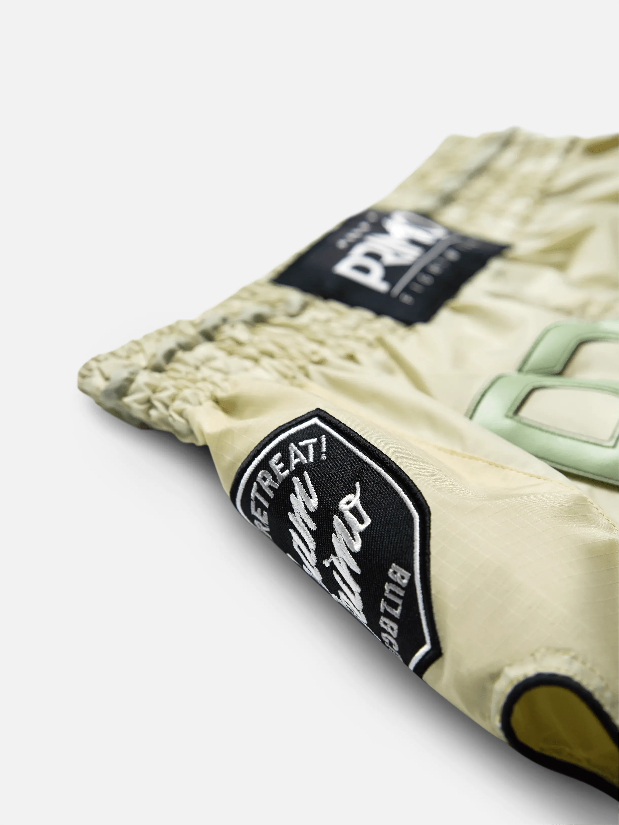 Muay Thai Shorts - Super Nylon - Mantis Tan