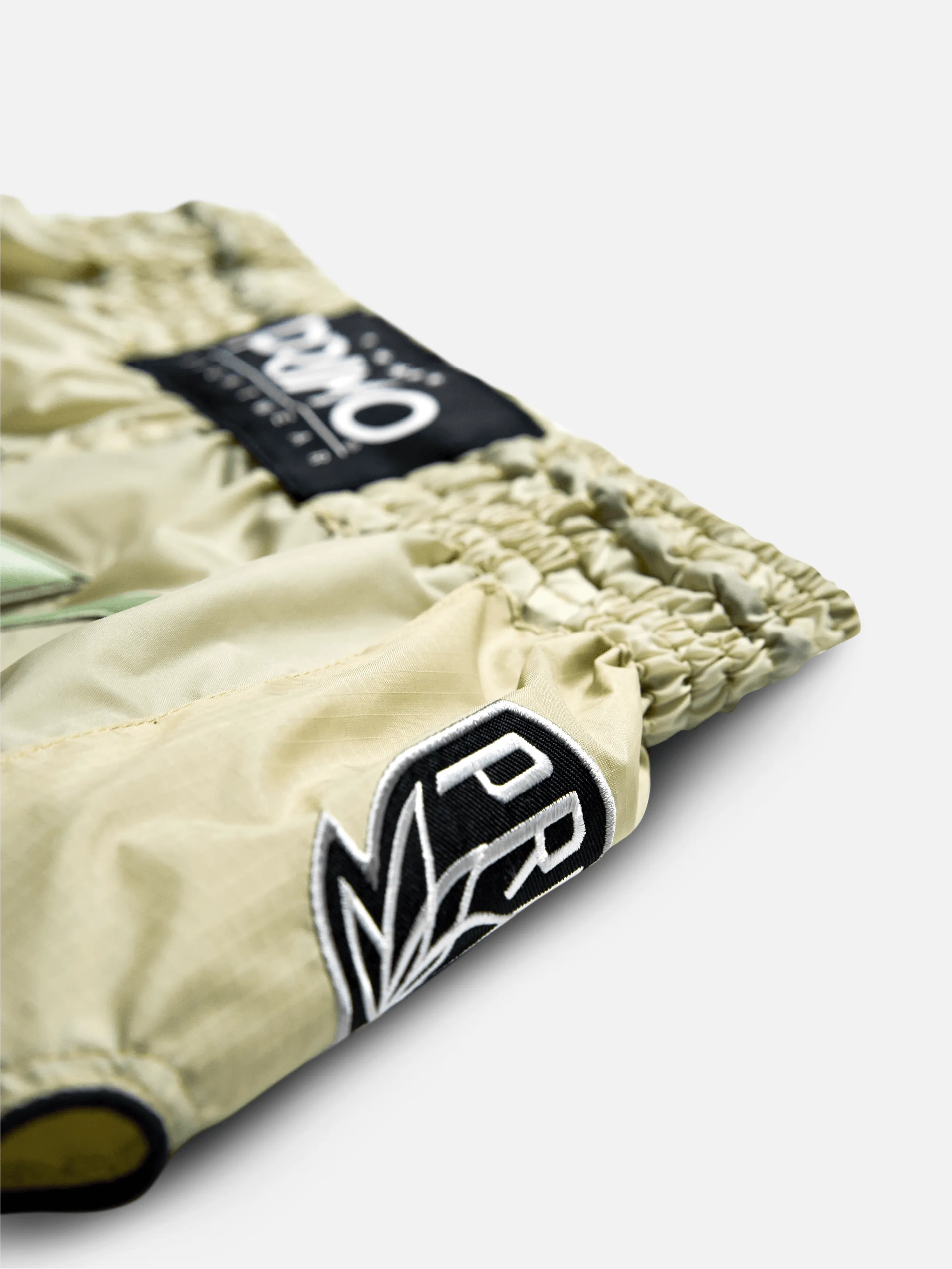 Muay Thai Shorts - Super Nylon - Mantis Tan