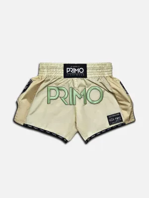 Muay Thai Shorts - Super Nylon - Mantis Tan