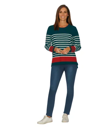 Multi Stripe Crew Tunic