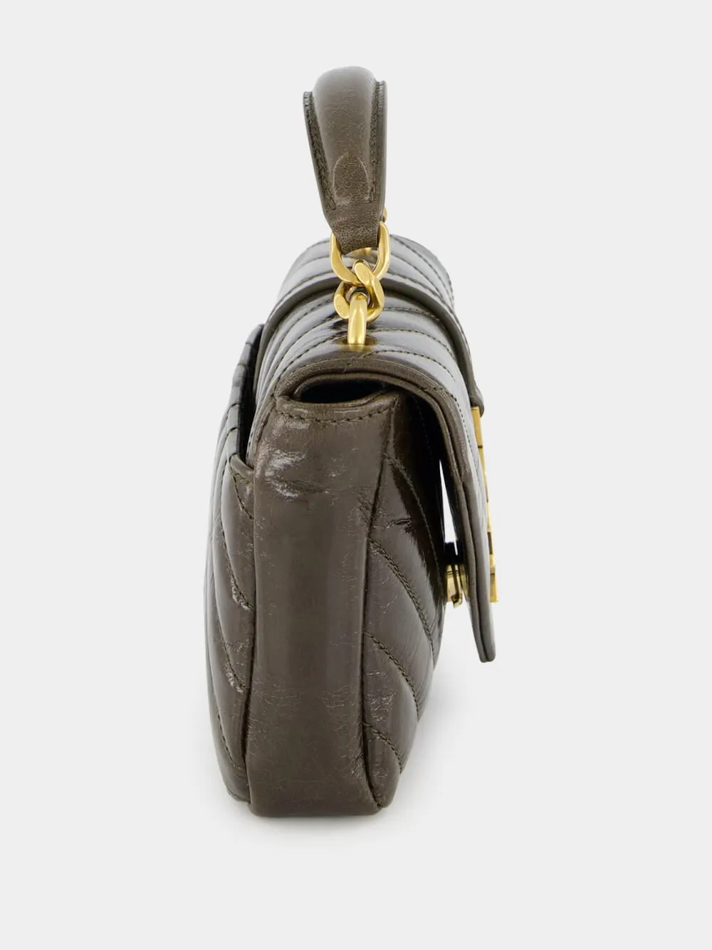 Musk Brown College Mini Chain Bag
