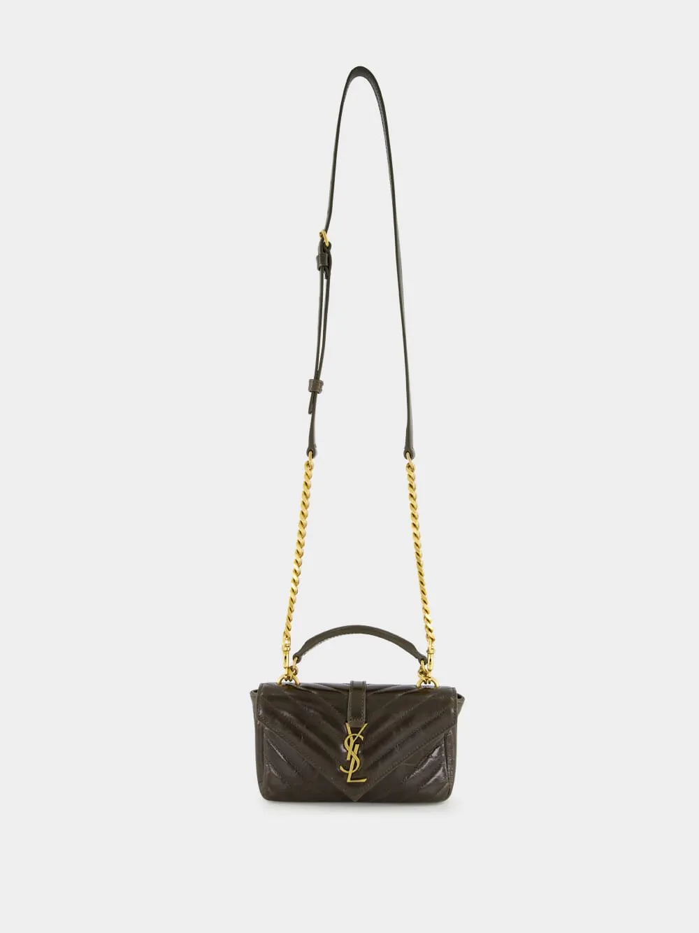 Musk Brown College Mini Chain Bag