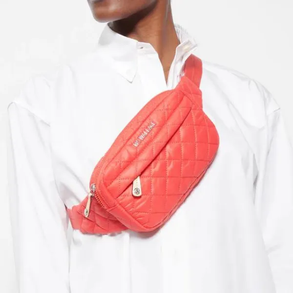 MZ Wallace Metro Belt Bag in Coral