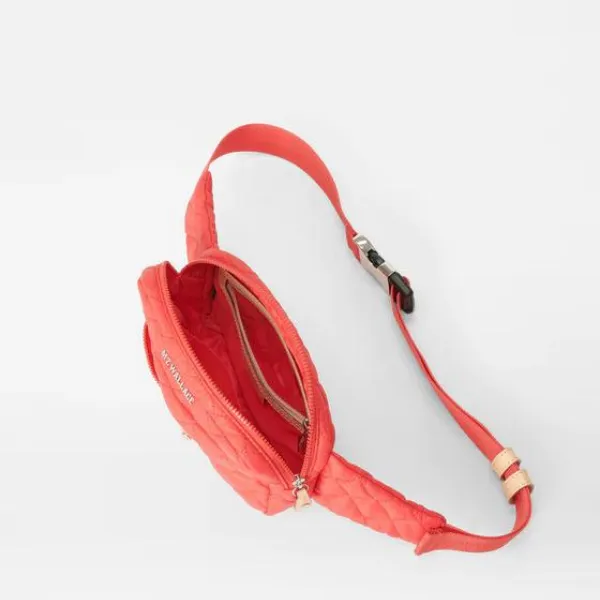 MZ Wallace Metro Belt Bag in Coral