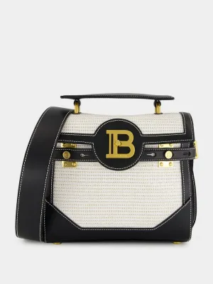 Natural & Black Raffia B-Buzz 23 Bag