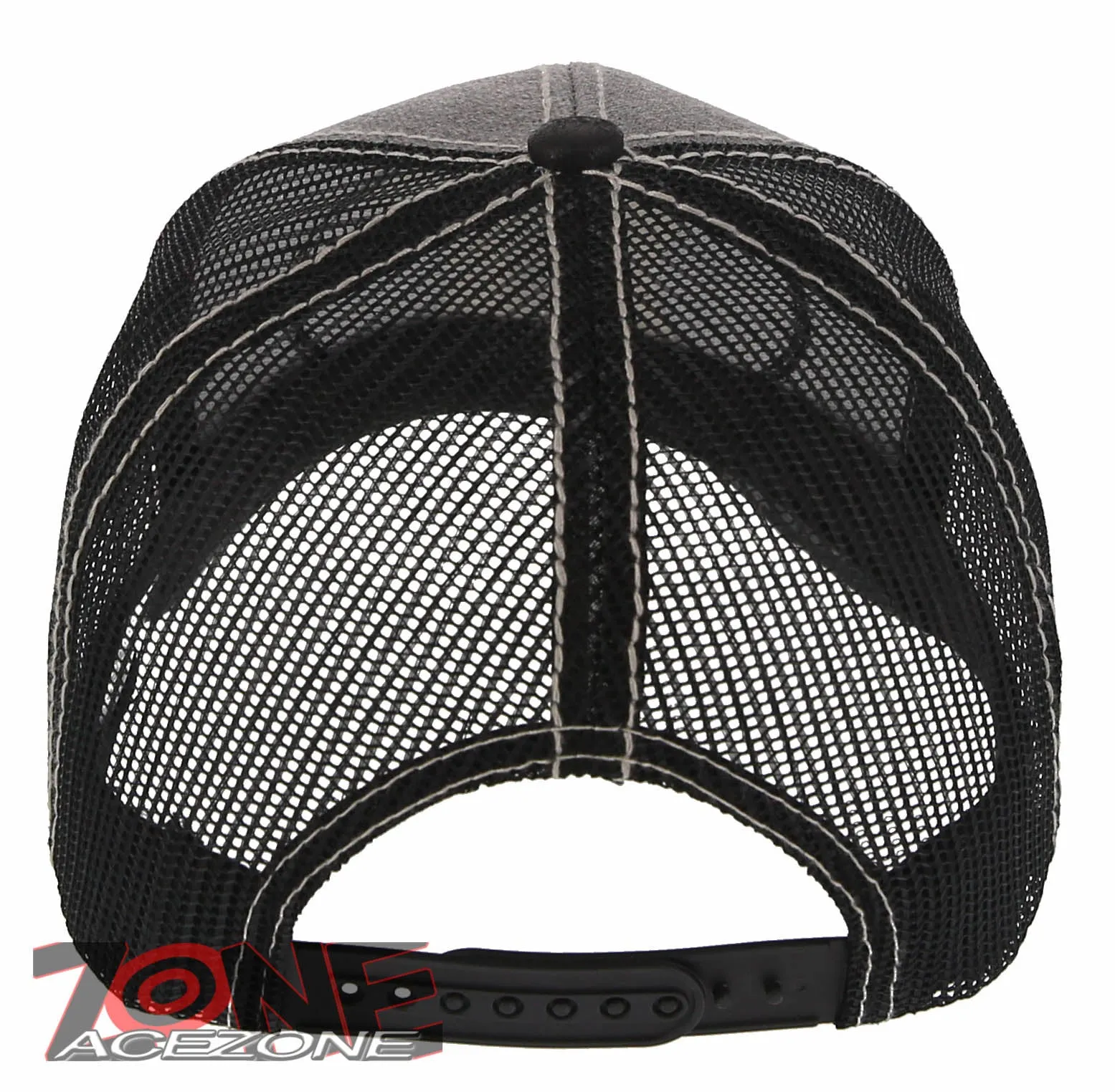 NEW! COCK ROOSTER FIGHT MESH TRUCKER SNAPBACK BASEBALL CAP HAT GRAY BLACK