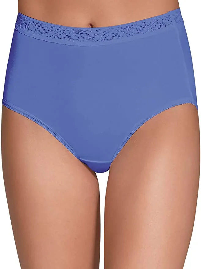 New in package! Women's Fruit of the Loom Assorted Nylon Brief, 6 Pack, Sz 3X!