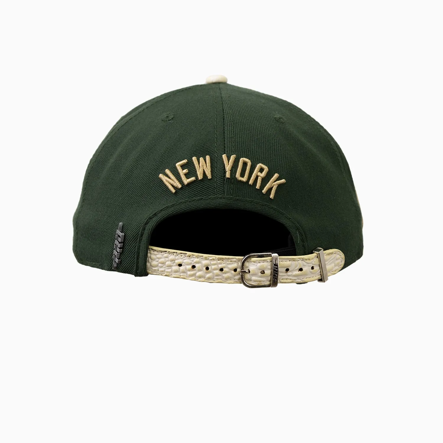 New York Yankees MLB Leather Visor Strapback Hat