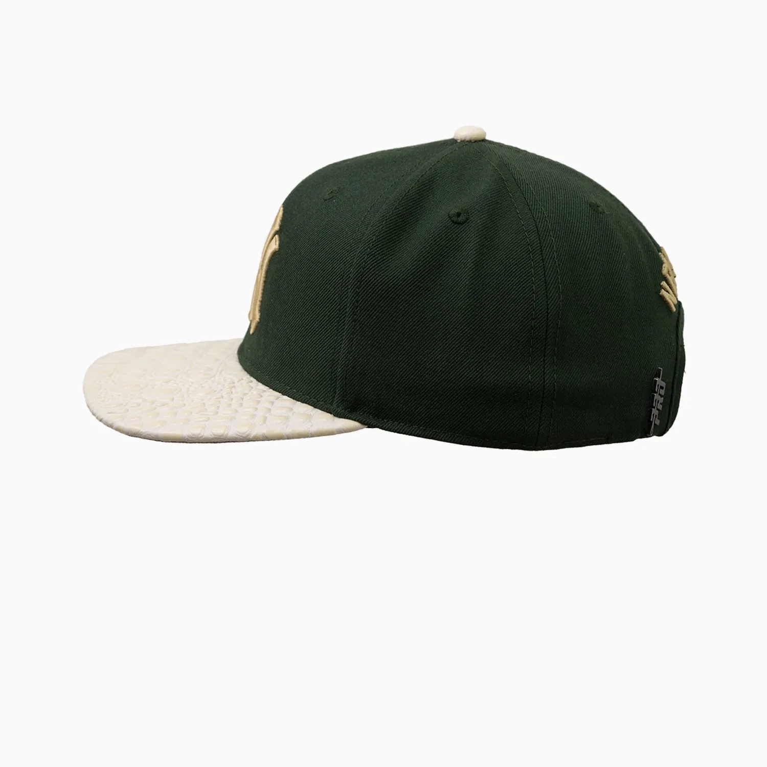 New York Yankees MLB Leather Visor Strapback Hat