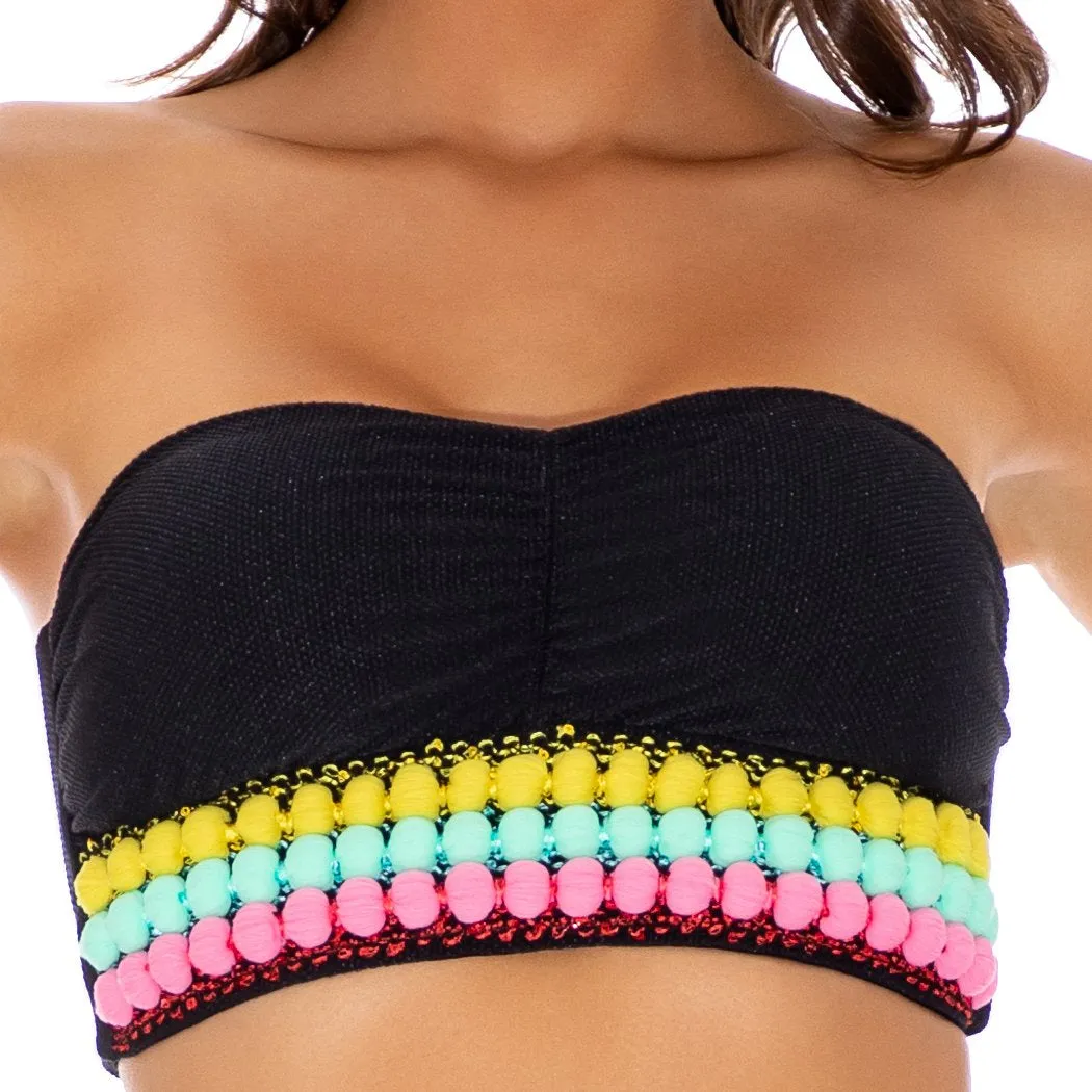 NIGHT LIGHTS - Cinched Bandeau Top