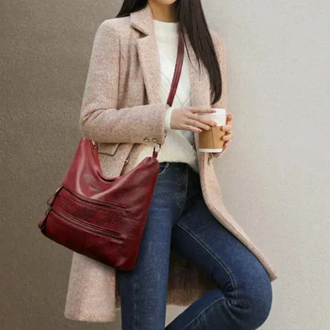 Novella® | Double Charm Multi Pocket Shoulder Bag