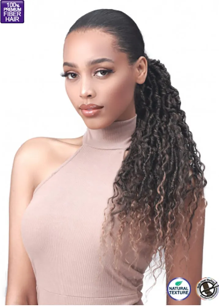 Nu Locs French Deep Boho 20" Clip-in Faux Locs Ponytail
