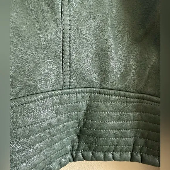 NWT BlankNYC Faux Leather Zip Up Motto Jacket siz XL