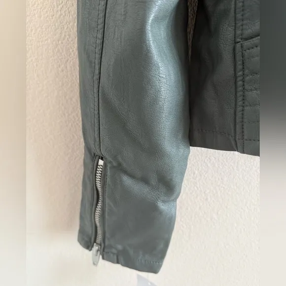 NWT BlankNYC Faux Leather Zip Up Motto Jacket siz XL