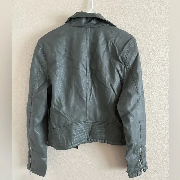 NWT BlankNYC Faux Leather Zip Up Motto Jacket siz XL