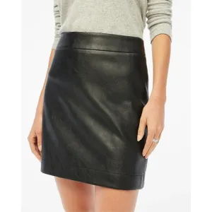 NWT J.Crew Faux-Leather A-Line Mini Skirt Size 0