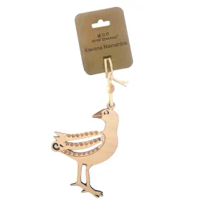 NZ Hanging Ornament Pukeko 10cm