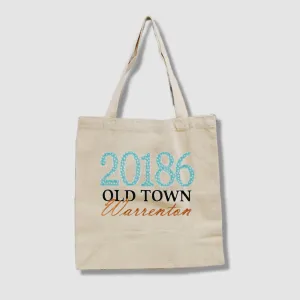 Old Town Zip Code Canvas Tote Bag