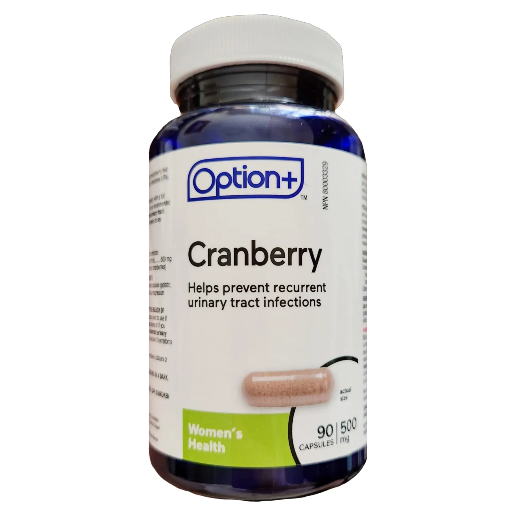 Option  Cranberry 500mg 90 Capsules