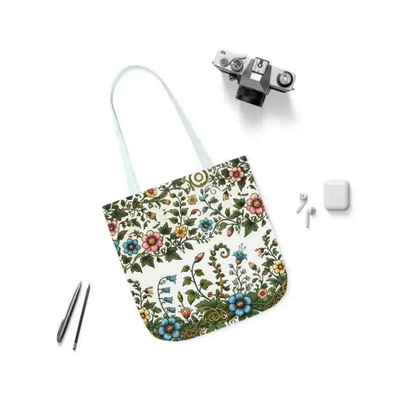 Pastel Floral Canvas Tote Boldly Express your Style