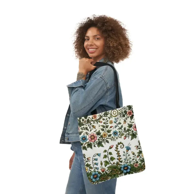Pastel Floral Canvas Tote Boldly Express your Style