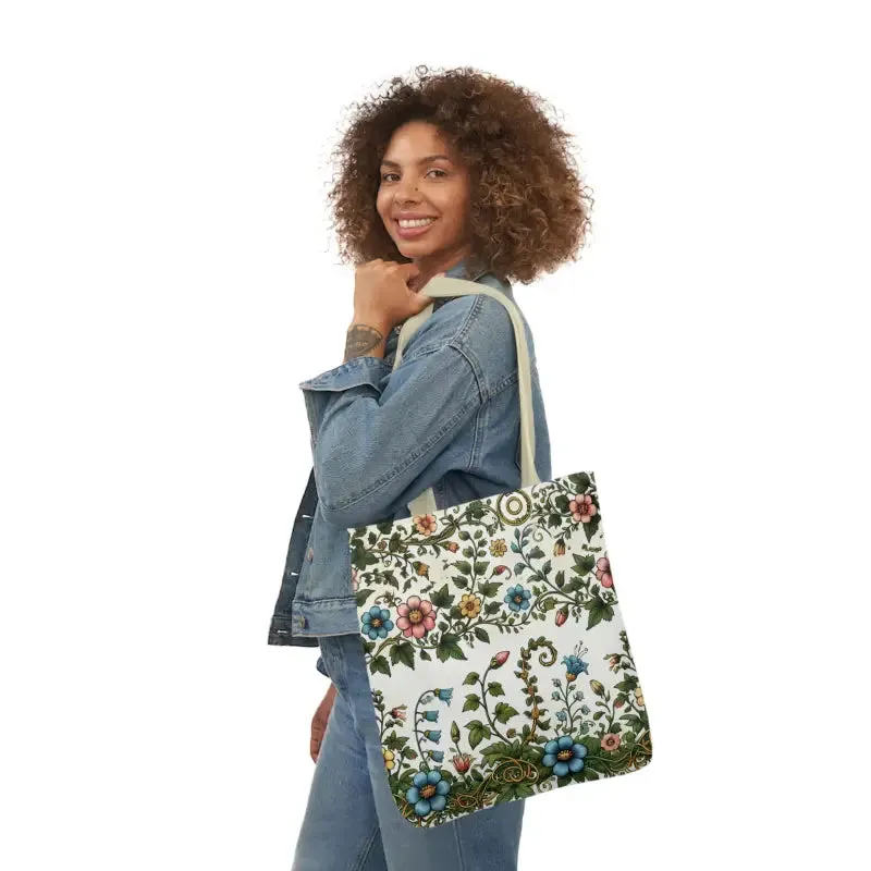 Pastel Floral Canvas Tote Boldly Express your Style