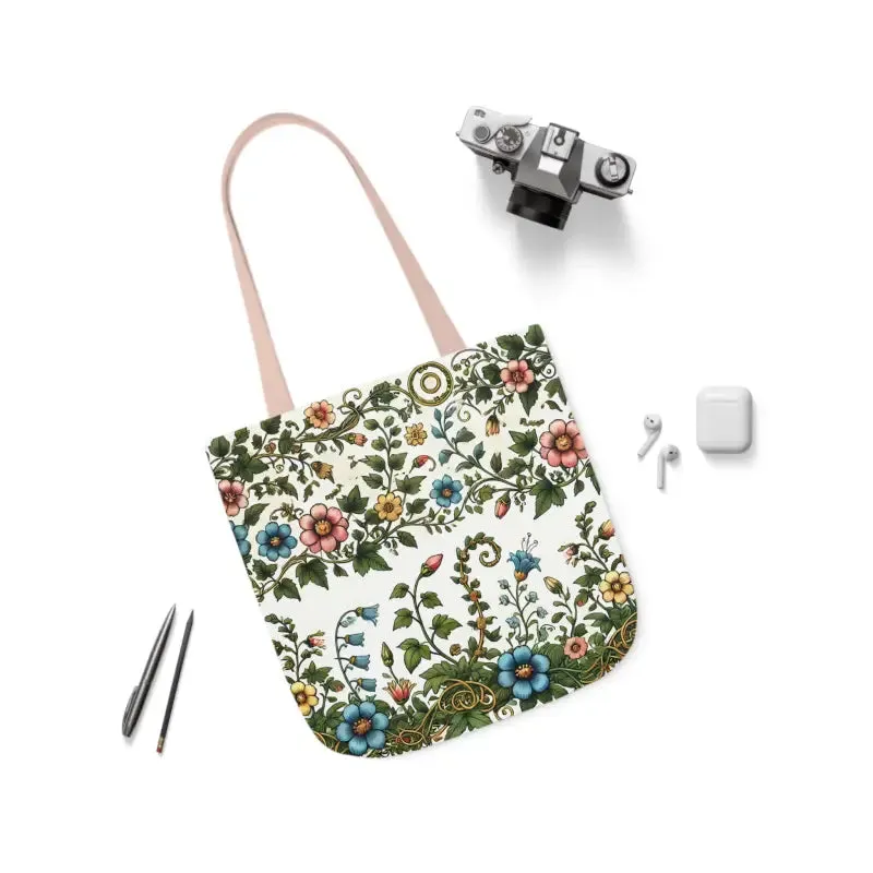 Pastel Floral Canvas Tote Boldly Express your Style