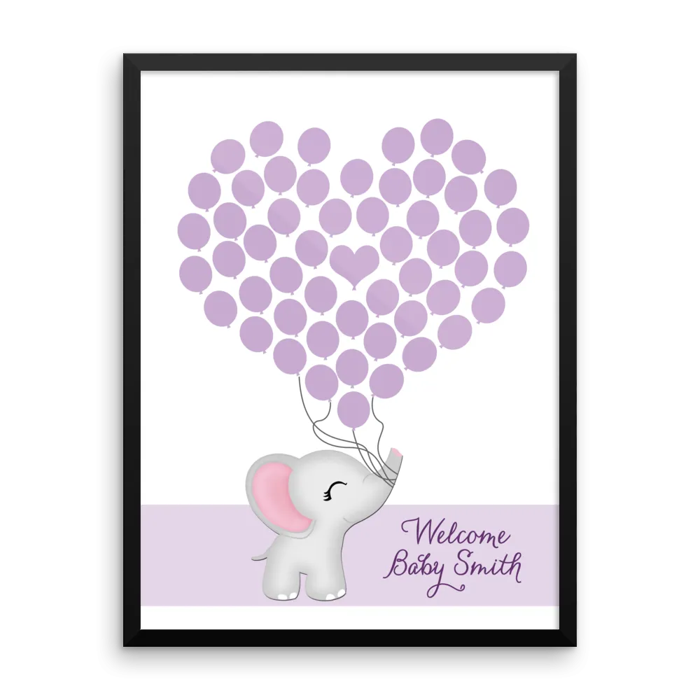 Personalized Baby Shower Guest Book Alternative - Lion