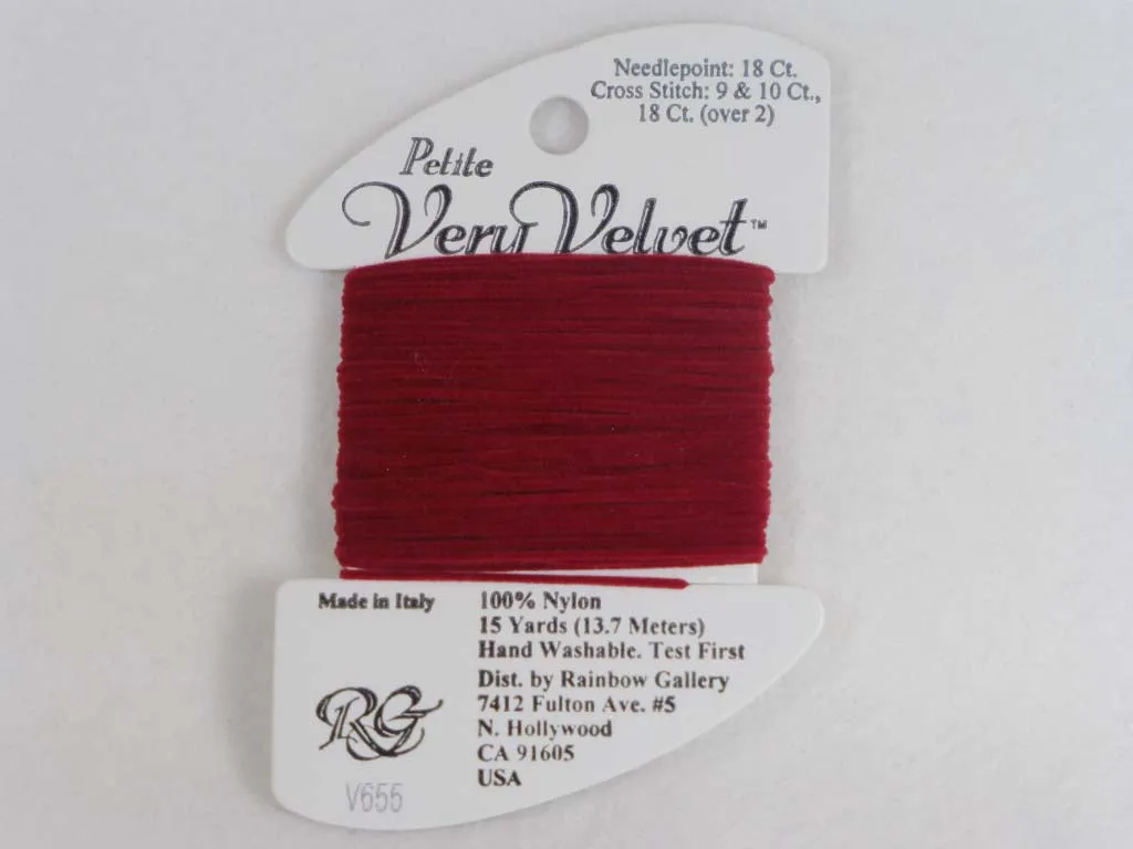 Petite Very Velvet V655 Dark Red