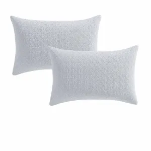 Platinum Collection Pair of Kayo Fog Standard Pillowcases 48 x 73   20cm