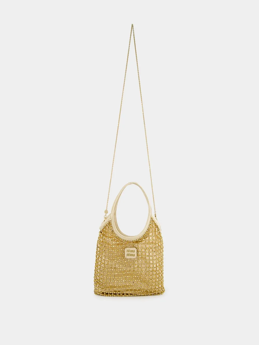 Platinum Ivy Beaded Duchesse Bag