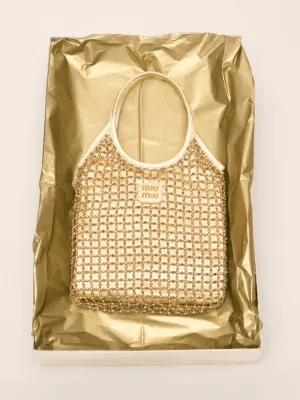 Platinum Ivy Beaded Duchesse Bag