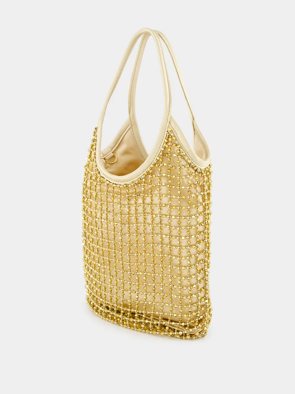 Platinum Ivy Beaded Duchesse Bag