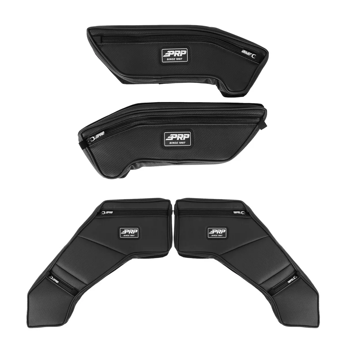 Polaris General Rear Door Bags with Knee Pad and Front Upper Door Bags - BUNDLE