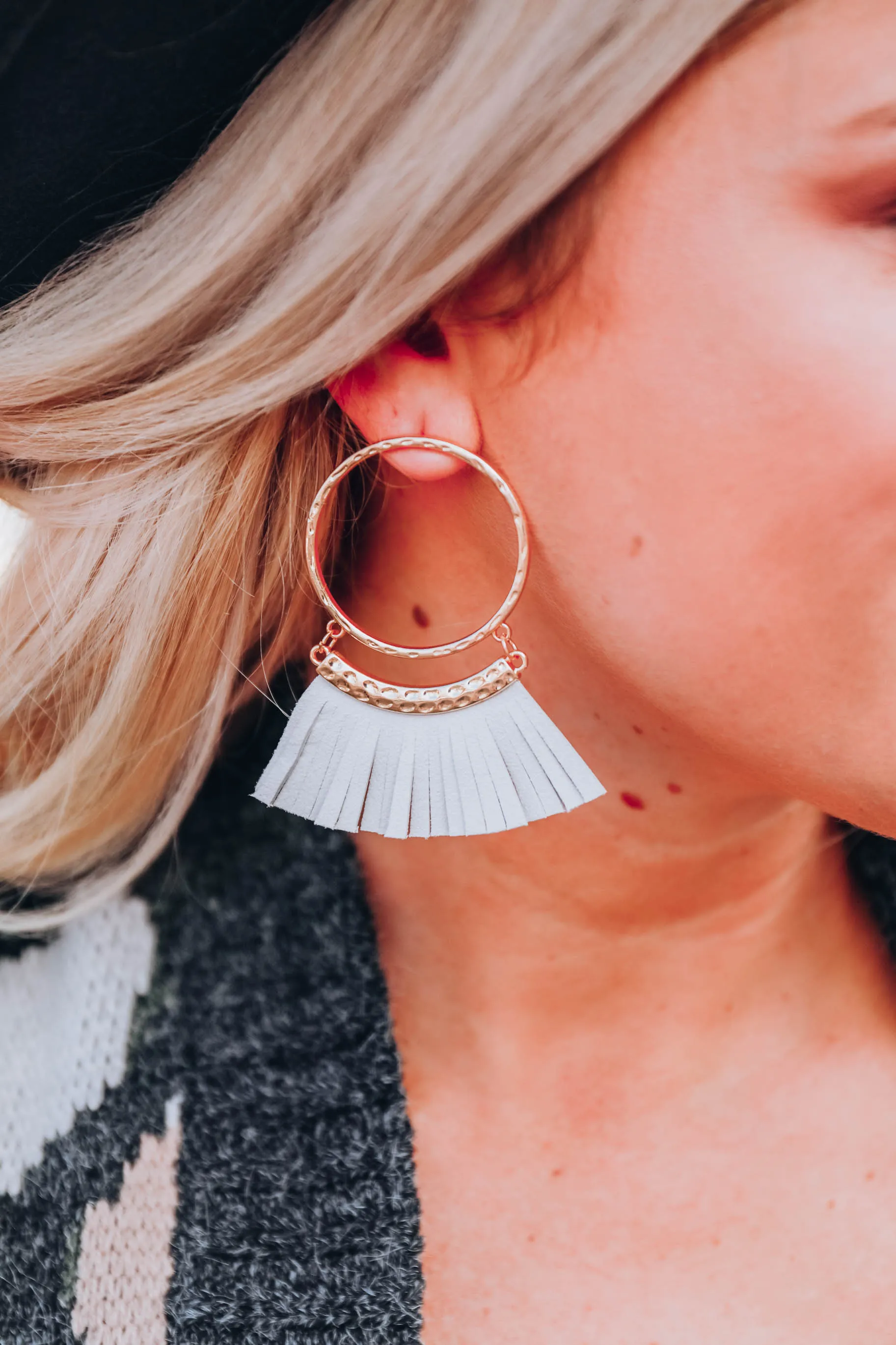 Poppy Fringe Earrings - Natural