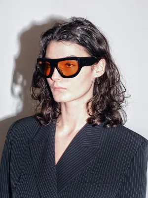 Port Tanger Dost Sunglasses, Black/Amber