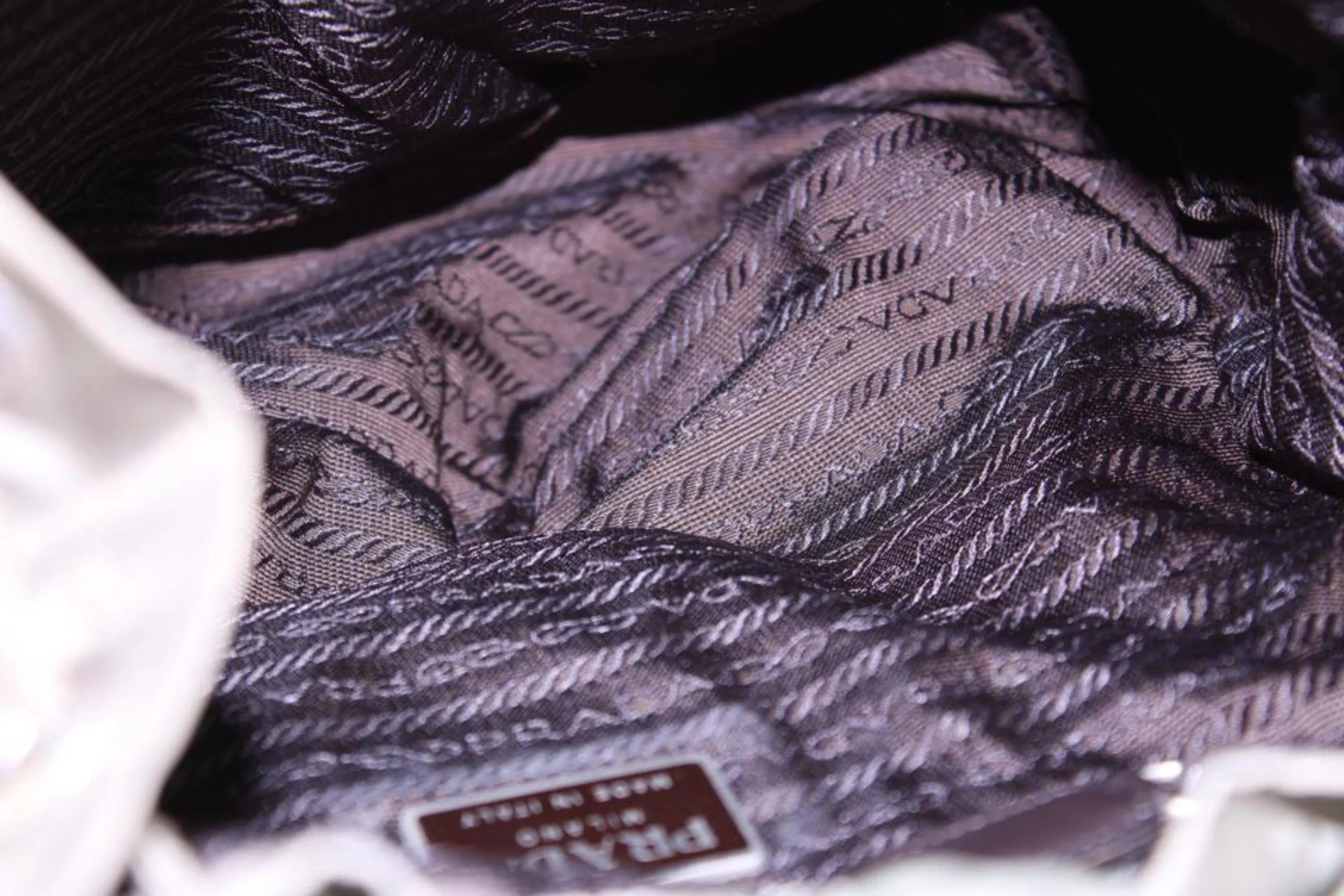 Prada Grey Tessuto Nylon Twin Pocket Backpack 1P826