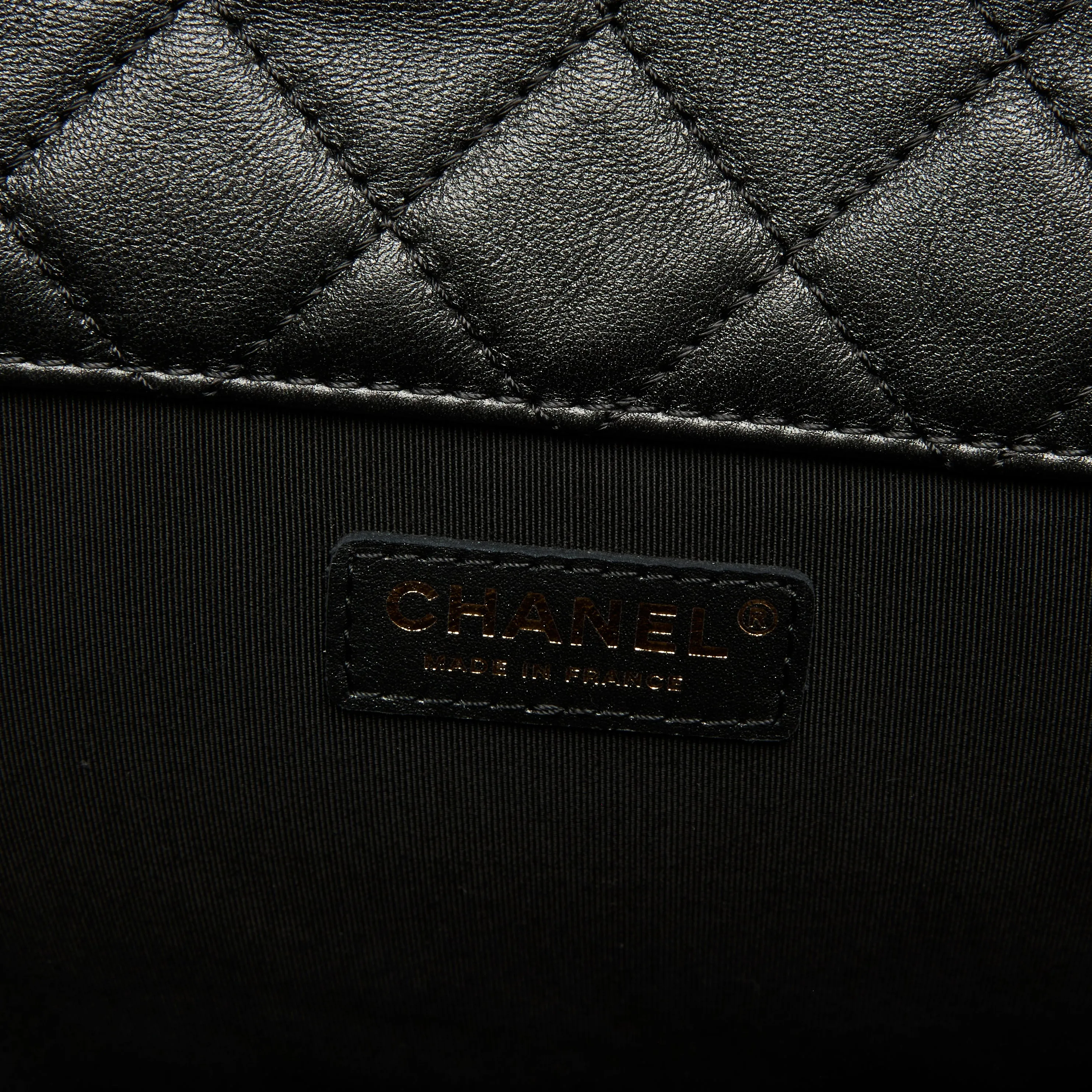 Pre-Loved Chanel™ Black Grained Leather XXL Flap Bag