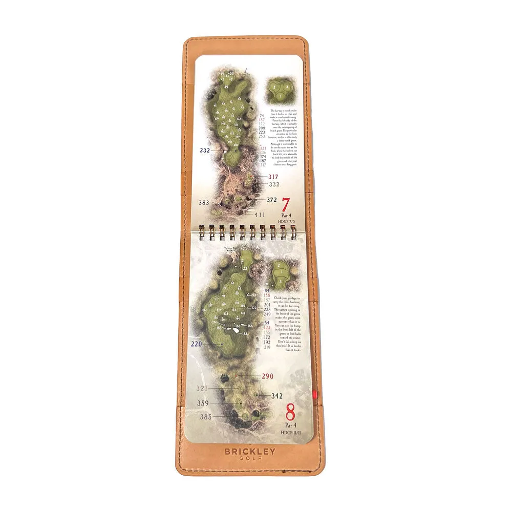 Premium Yardage Book Cover - Dark Brown Crocodile