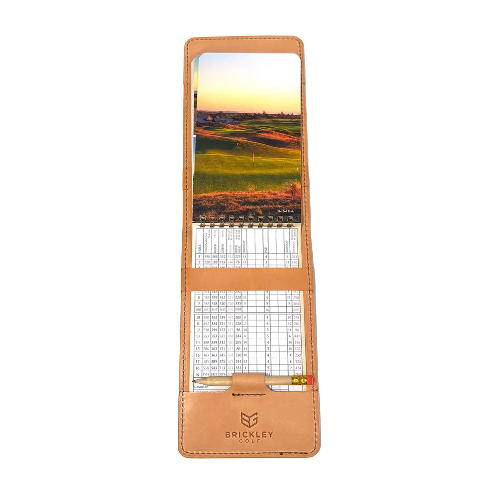 Premium Yardage Book Cover - Dark Brown Crocodile