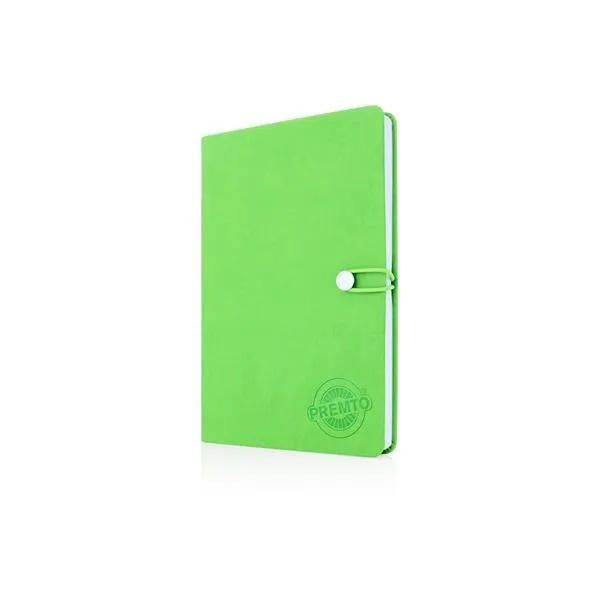 Premto - A5 192 Page Hardcover Pu Notebook With Elastic - Caterpillar Green