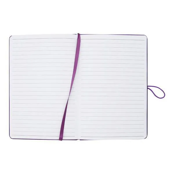 Premto - A5 192 Page Hardcover Pu Notebook With Elastic - Grape Juice