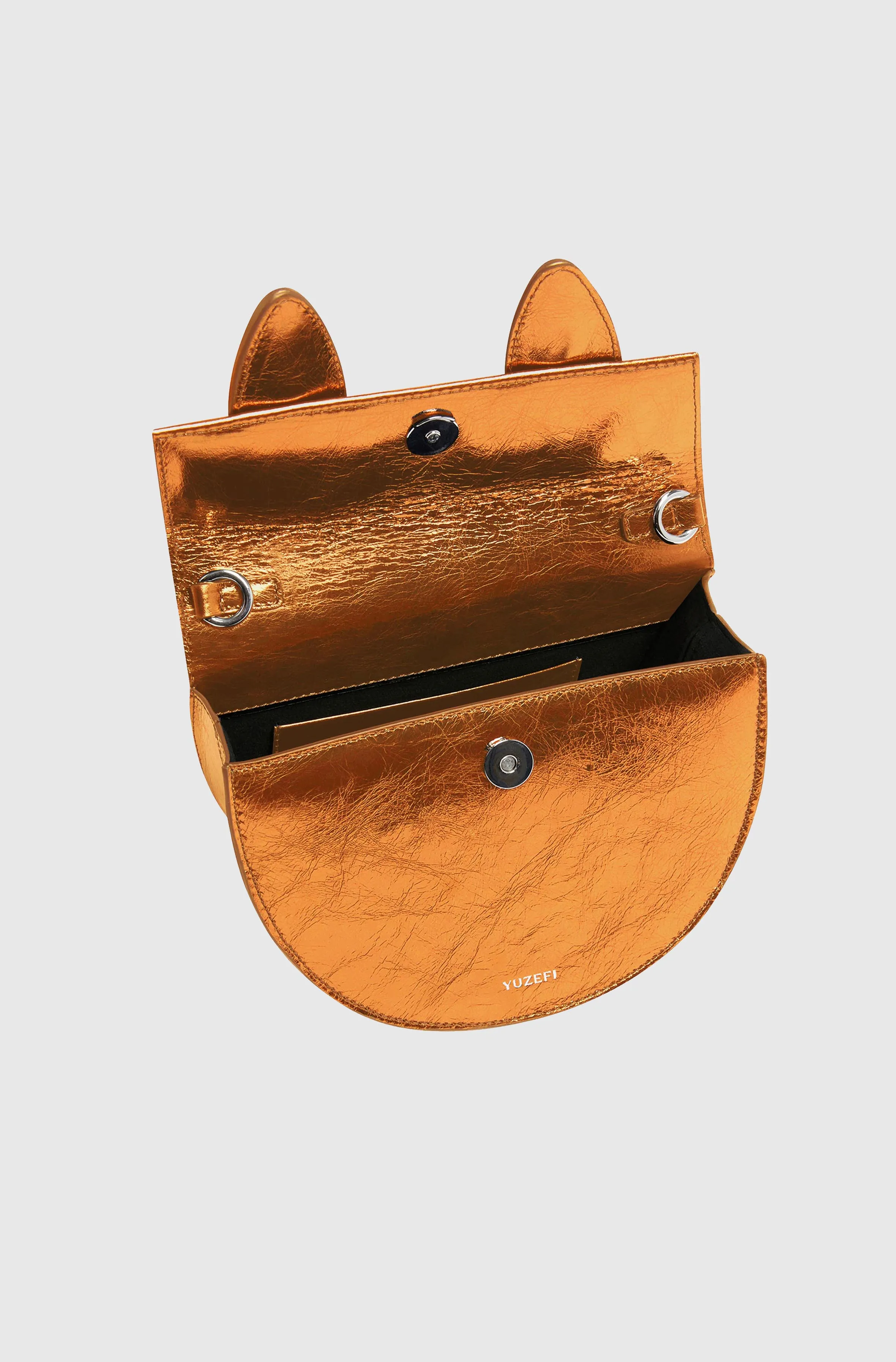 PRETZEL - MANDARIN CRACKLED LEATHER