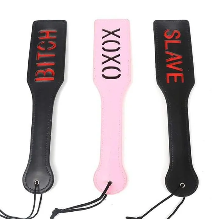 PU Leather Spank Paddle Slave BDSM Couple Flirt
