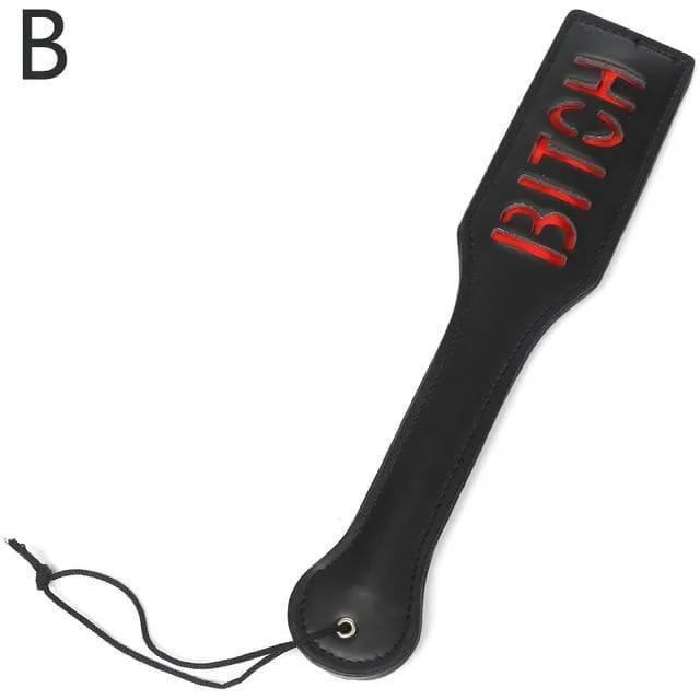 PU Leather Spank Paddle Slave BDSM Couple Flirt