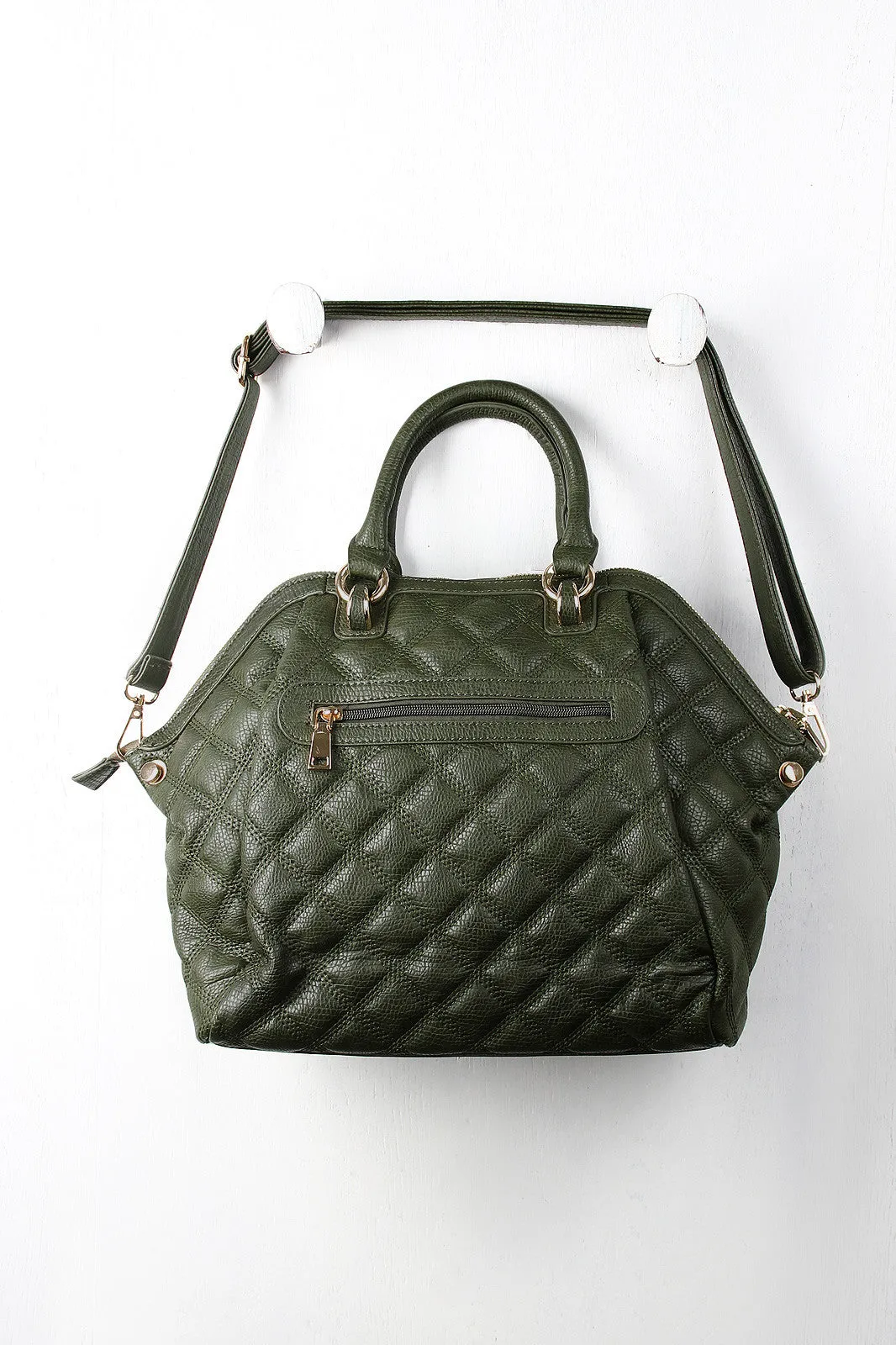 Quilted Hexagon Handbag
