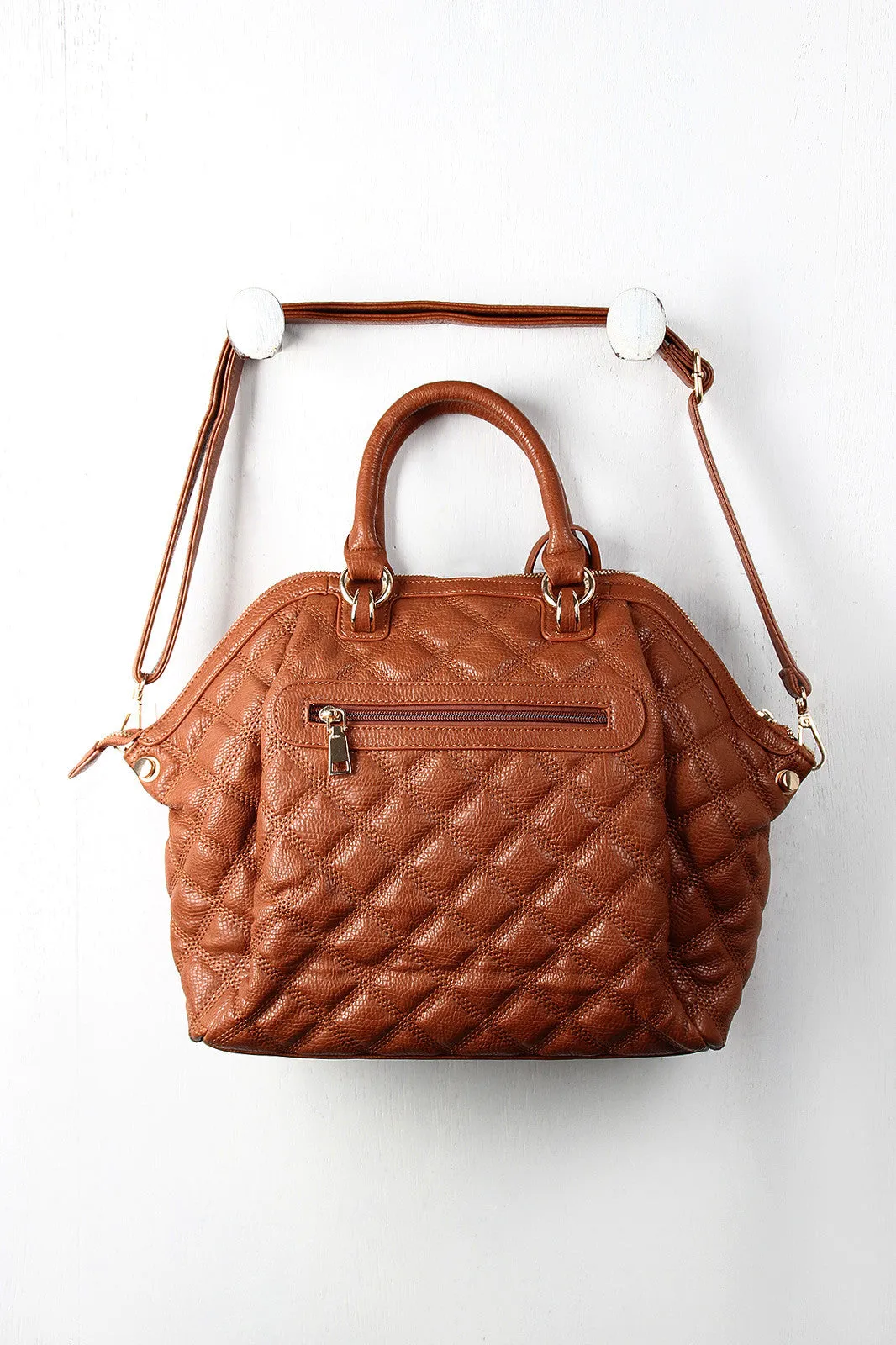 Quilted Hexagon Handbag