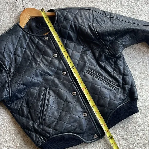 QUILTED LEATHER BOMBER JACKET